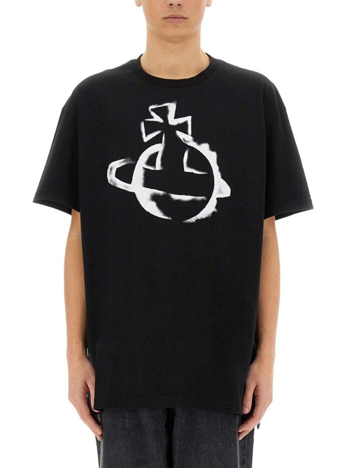 Vivienne Westwood "STENCIL ORB" OVERSIZED T-SHIRT