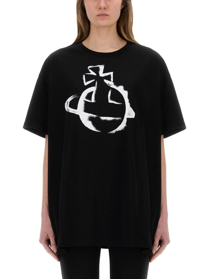 Vivienne Westwood "STENCIL ORB" OVERSIZED T-SHIRT