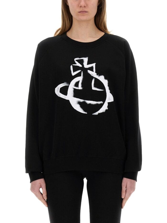 Vivienne Westwood "STENCIL ORB RAGLAN" SWEATSHIRT