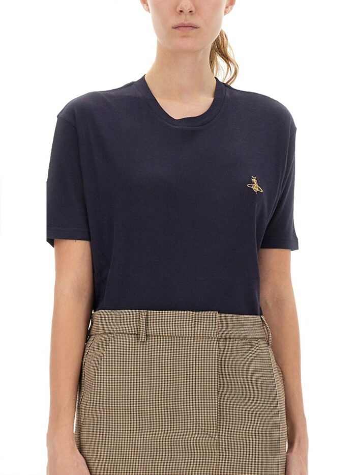 Vivienne Westwood T-SHIRT CON RICAMO ORB