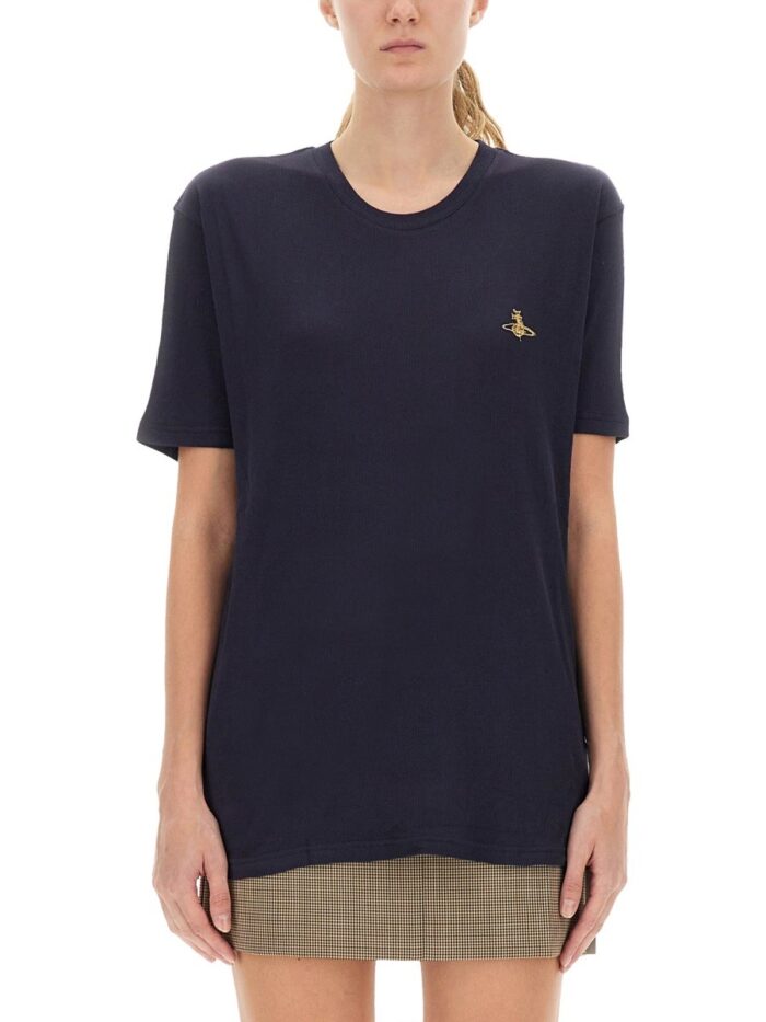 Vivienne Westwood T-SHIRT CON RICAMO ORB