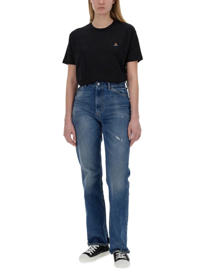 Vivienne Westwood T-SHIRT WITH ORB EMBROIDERY