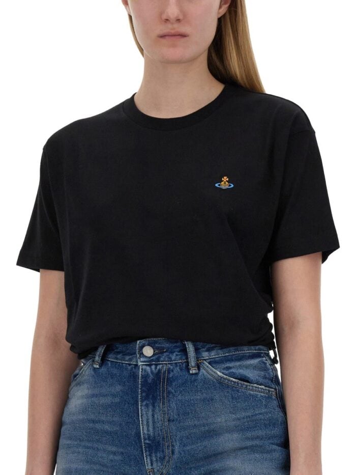 Vivienne Westwood T-SHIRT WITH ORB EMBROIDERY