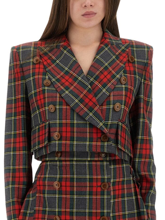 Vivienne Westwood TARTAN CROPPED JACKET