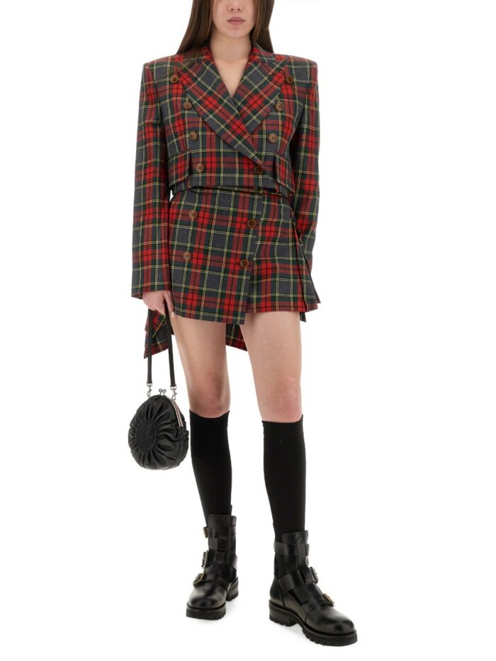 Vivienne Westwood TARTAN CROPPED JACKET