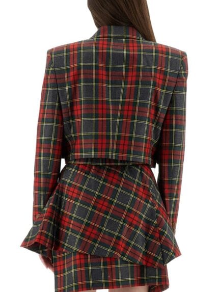 Vivienne Westwood TARTAN CROPPED JACKET