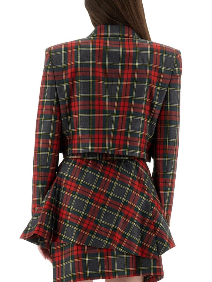 Vivienne Westwood TARTAN CROPPED JACKET