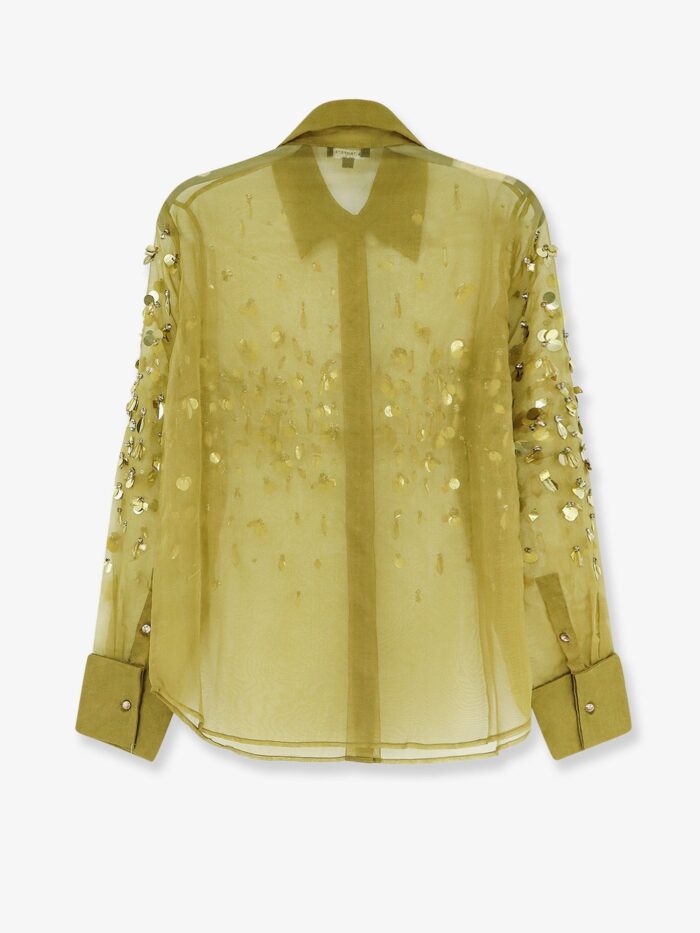 RETROFETE Voile Shirt With Sequins And Rhinestones