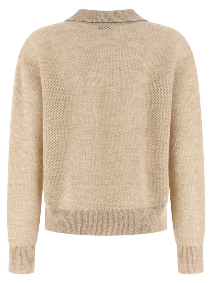 Brunello Cucinelli Waffle Processing Polo Shirt