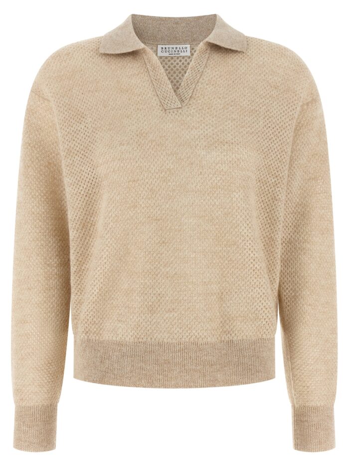 brunello cucinelli waffle processing polo shirt Brunello Cucinelli Waffle Processing Polo Shirt