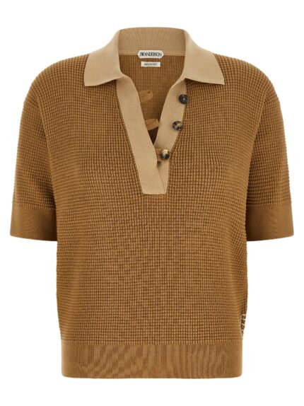 J.W.ANDERSON Waffle Stitch Polo Shirt