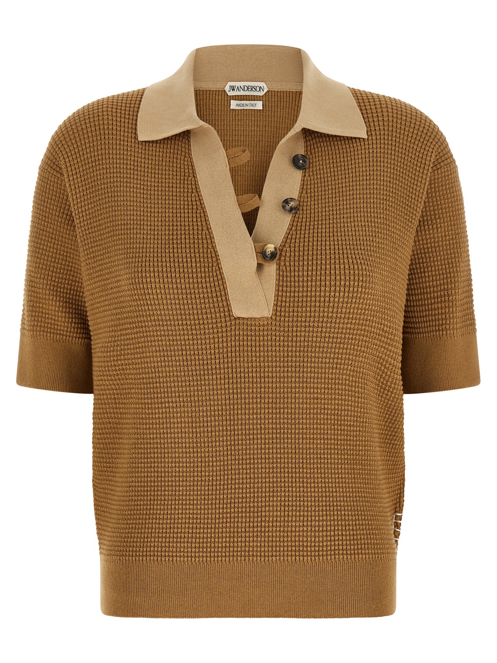 J.W.ANDERSON Waffle Stitch Polo Shirt