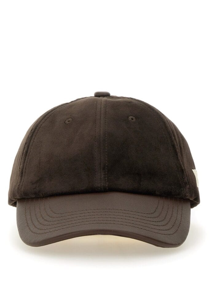 WALES BONNER VELVET BASEBALL CAP