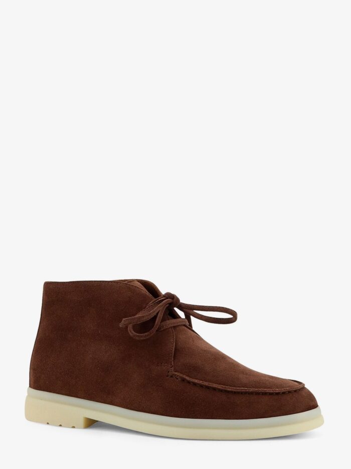 LORO PIANA Walk And Walk Suede Lace-up Ankle Boots