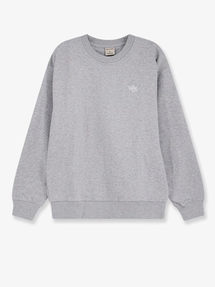 WALK IN PARIS Cotton Sweatshirt With Front Embroidered Logo