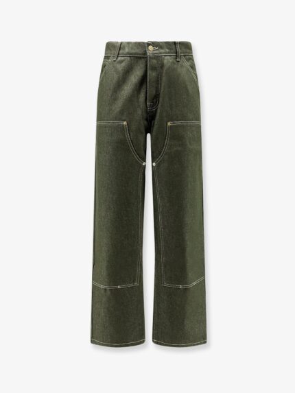 WALK IN PARIS Double Knee Green Denim Trousers