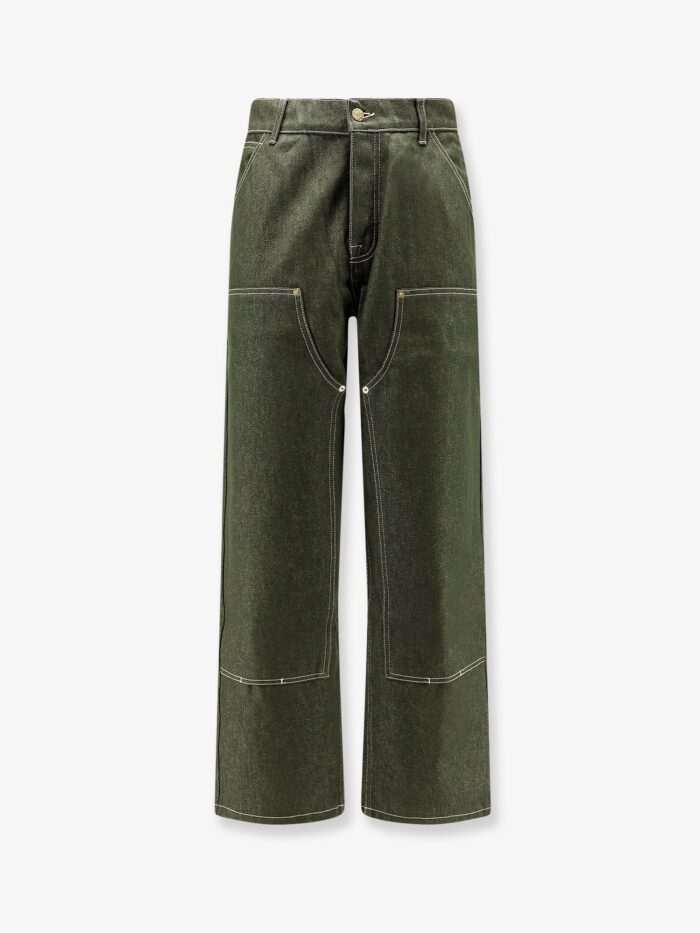 WALK IN PARIS Double Knee Green Denim Trousers