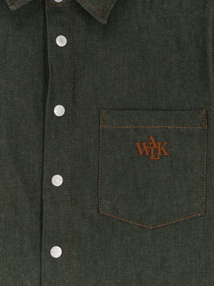 WALK IN PARIS Green Denim Shirt