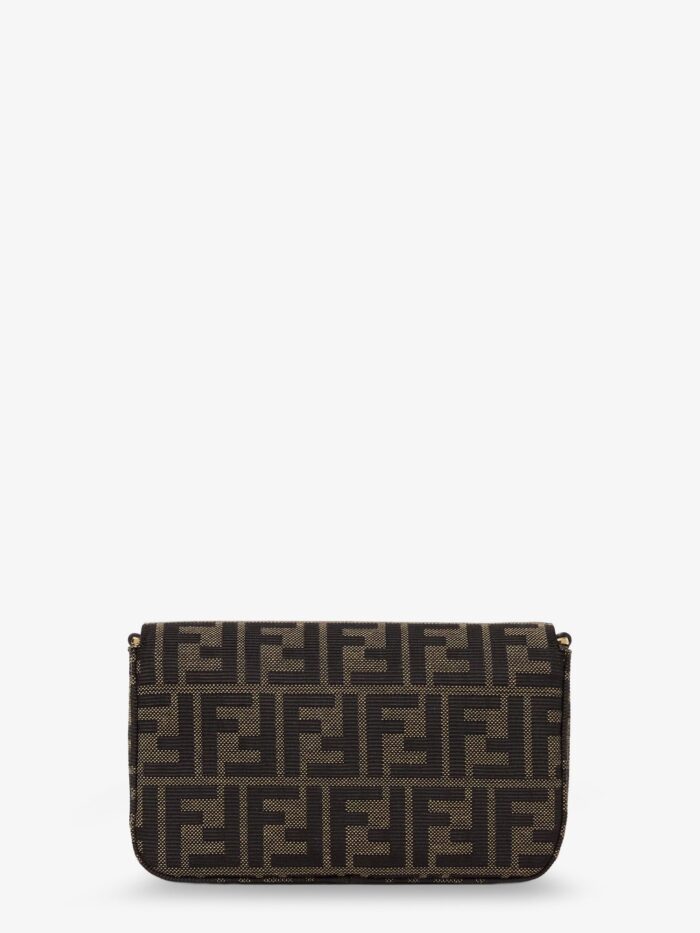 Fendi Wallet On Chain Tube FF Zucca Fabric Crossbody Bag
