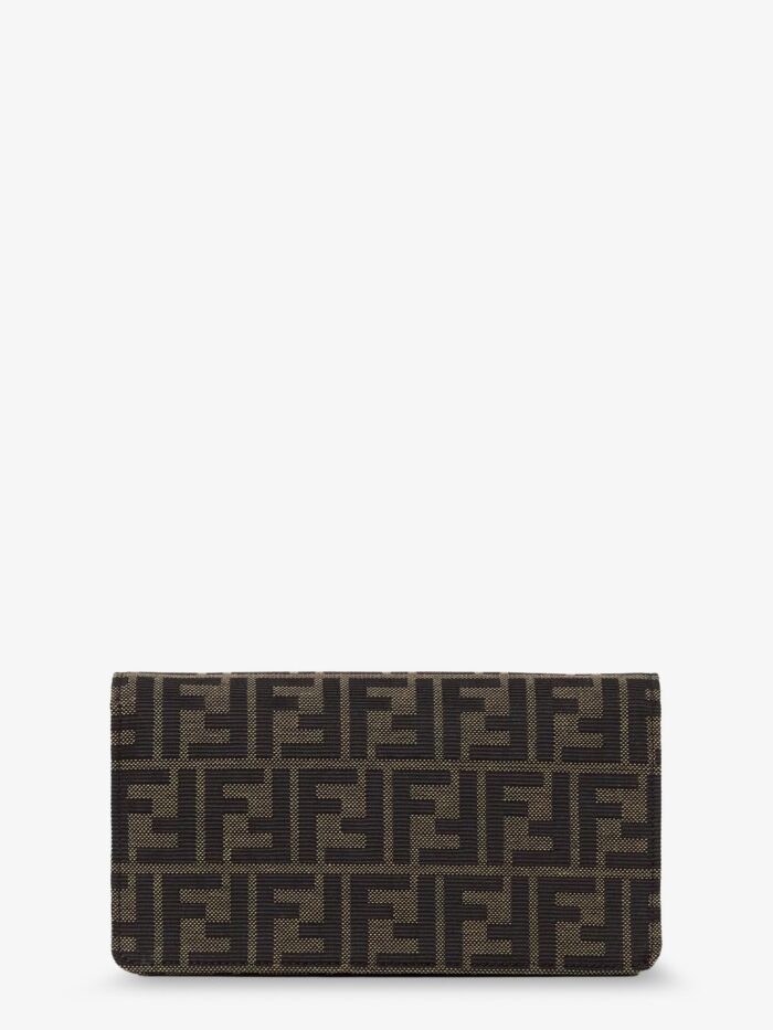 Fendi Wallet On Chain Tube FF Zucca Fabric Crossbody Bag