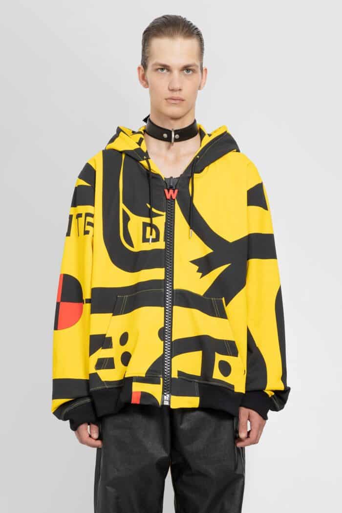 WALTER VAN BEIRENDONCK Maxi Zipup Oversized Hoodie