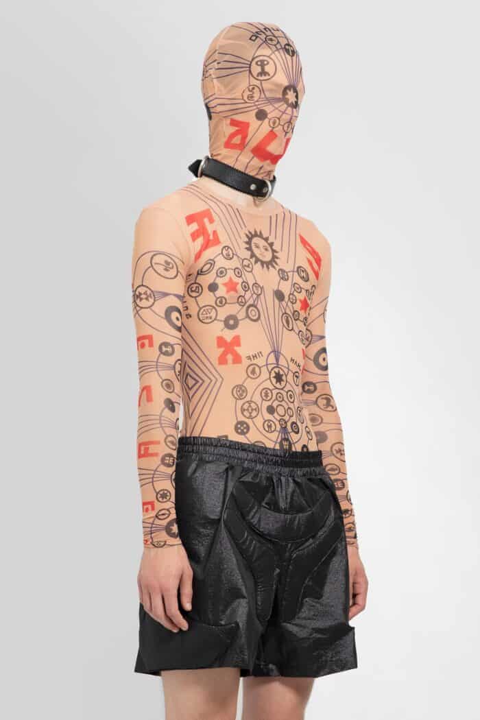 WALTER VAN BEIRENDONCK Skin Mesh Long Sleeve Top