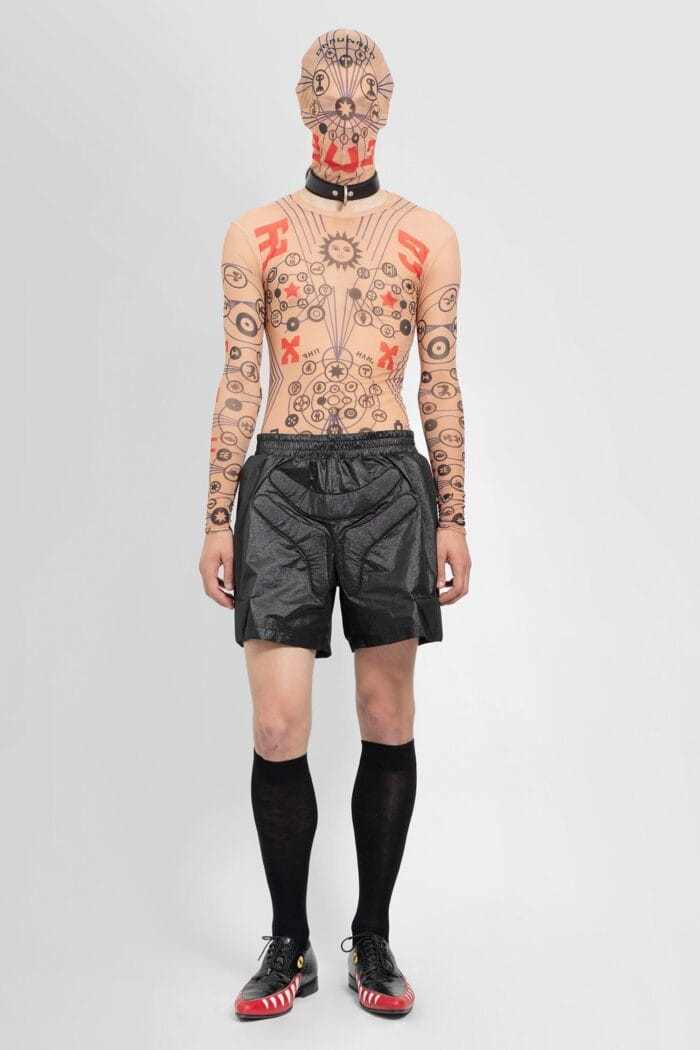 WALTER VAN BEIRENDONCK Skin Mesh Long Sleeve Top