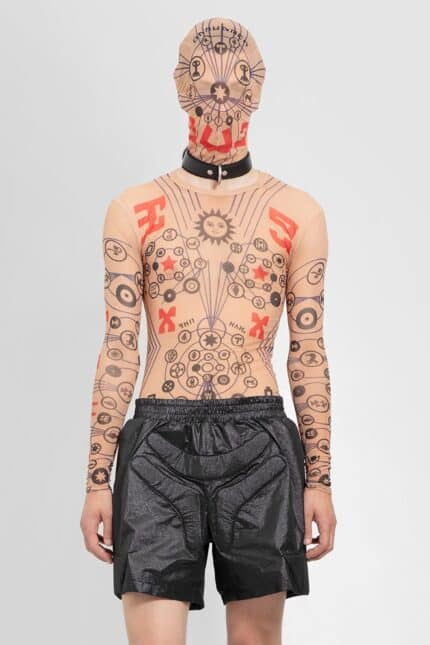 WALTER VAN BEIRENDONCK Skin Mesh Long Sleeve Top