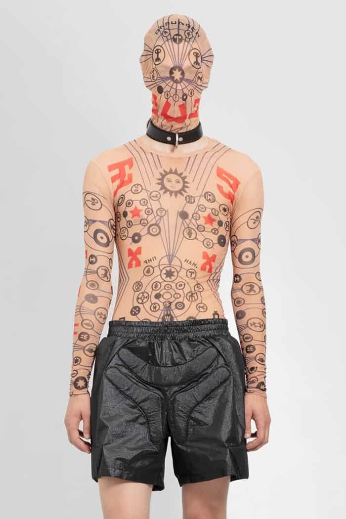 WALTER VAN BEIRENDONCK Skin Mesh Long Sleeve Top