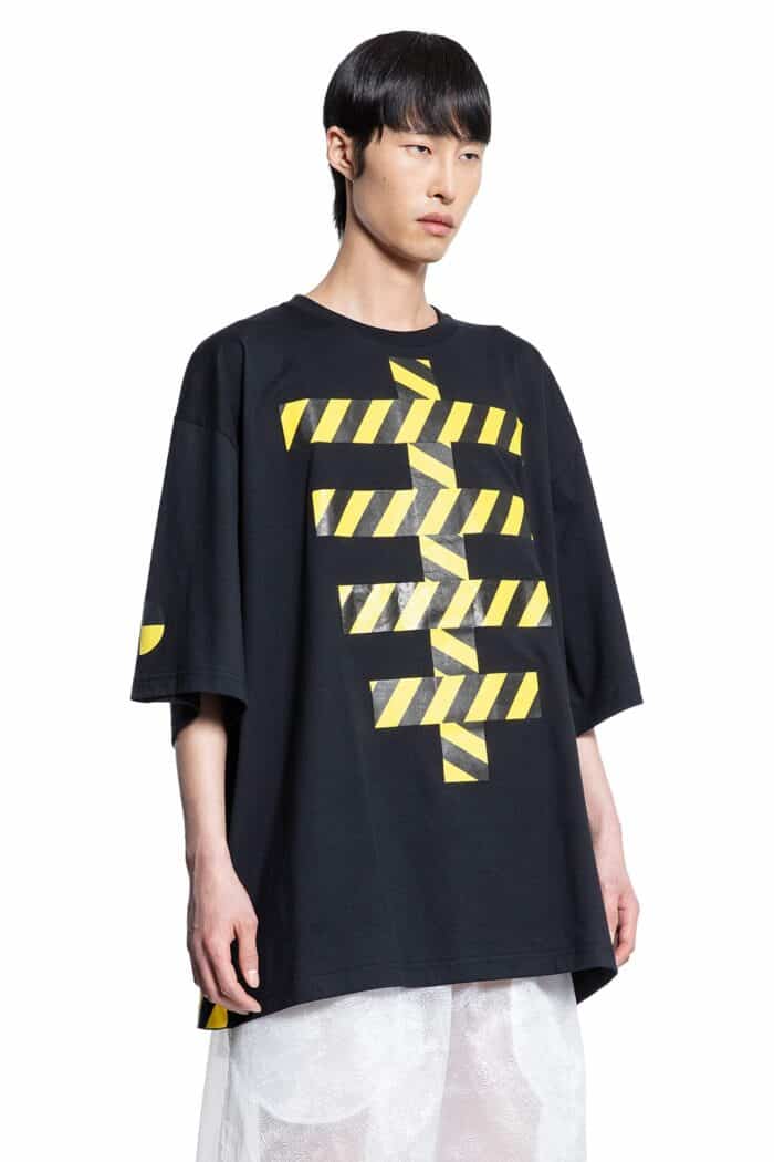 WALTER VAN BEIRENDONCK Tape Skeleton Oversized Tee