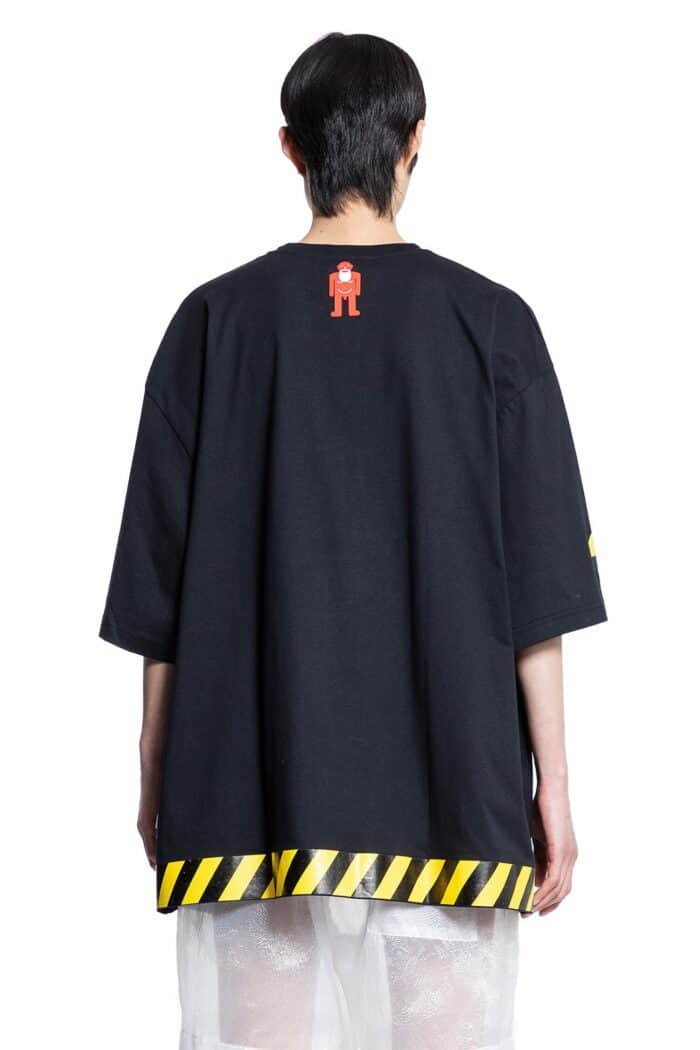 WALTER VAN BEIRENDONCK Tape Skeleton Oversized Tee