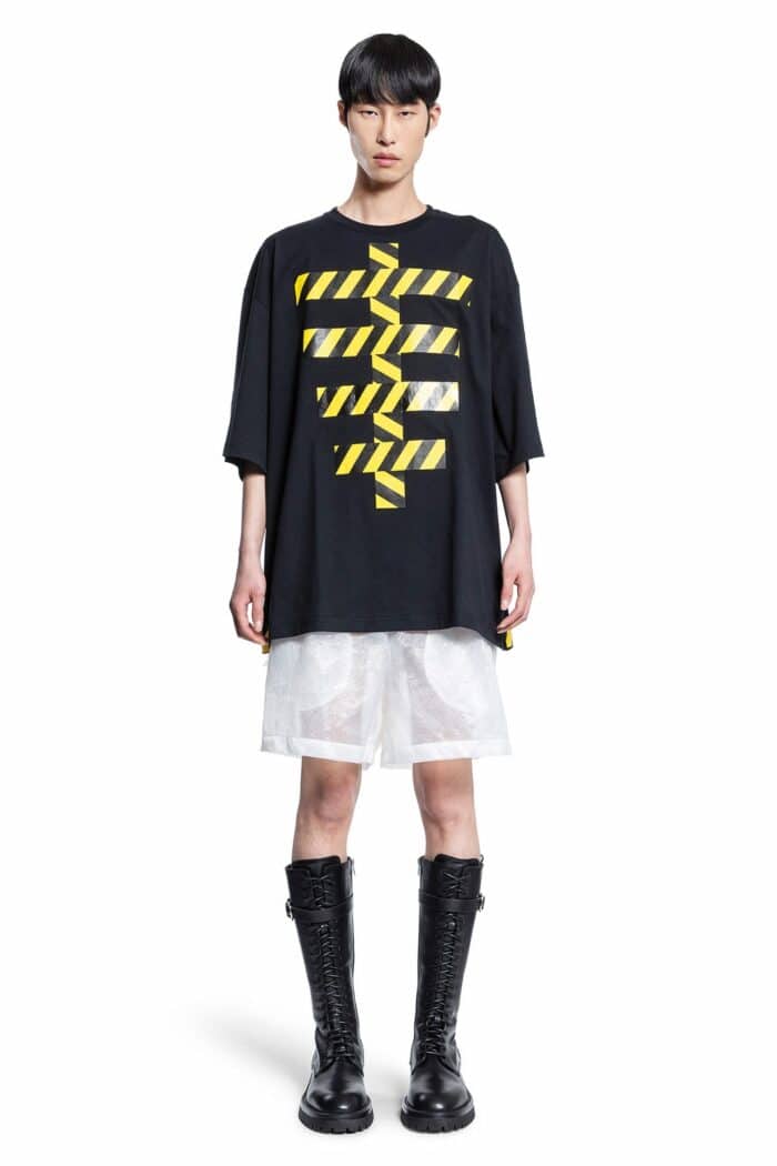 WALTER VAN BEIRENDONCK Tape Skeleton Oversized Tee