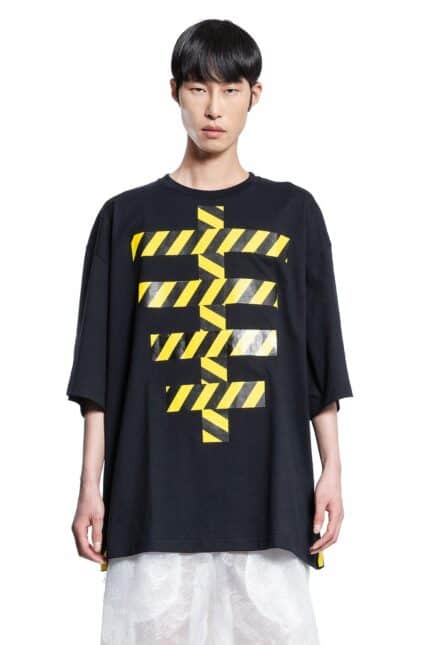 WALTER VAN BEIRENDONCK Tape Skeleton Oversized Tee