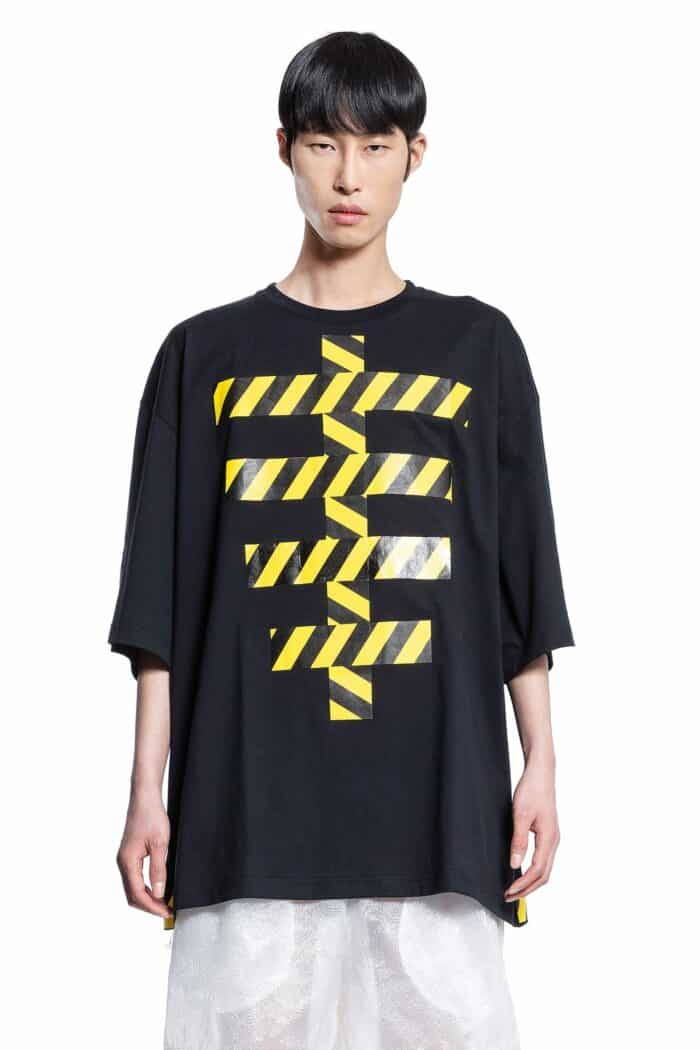 WALTER VAN BEIRENDONCK Tape Skeleton Oversized Tee