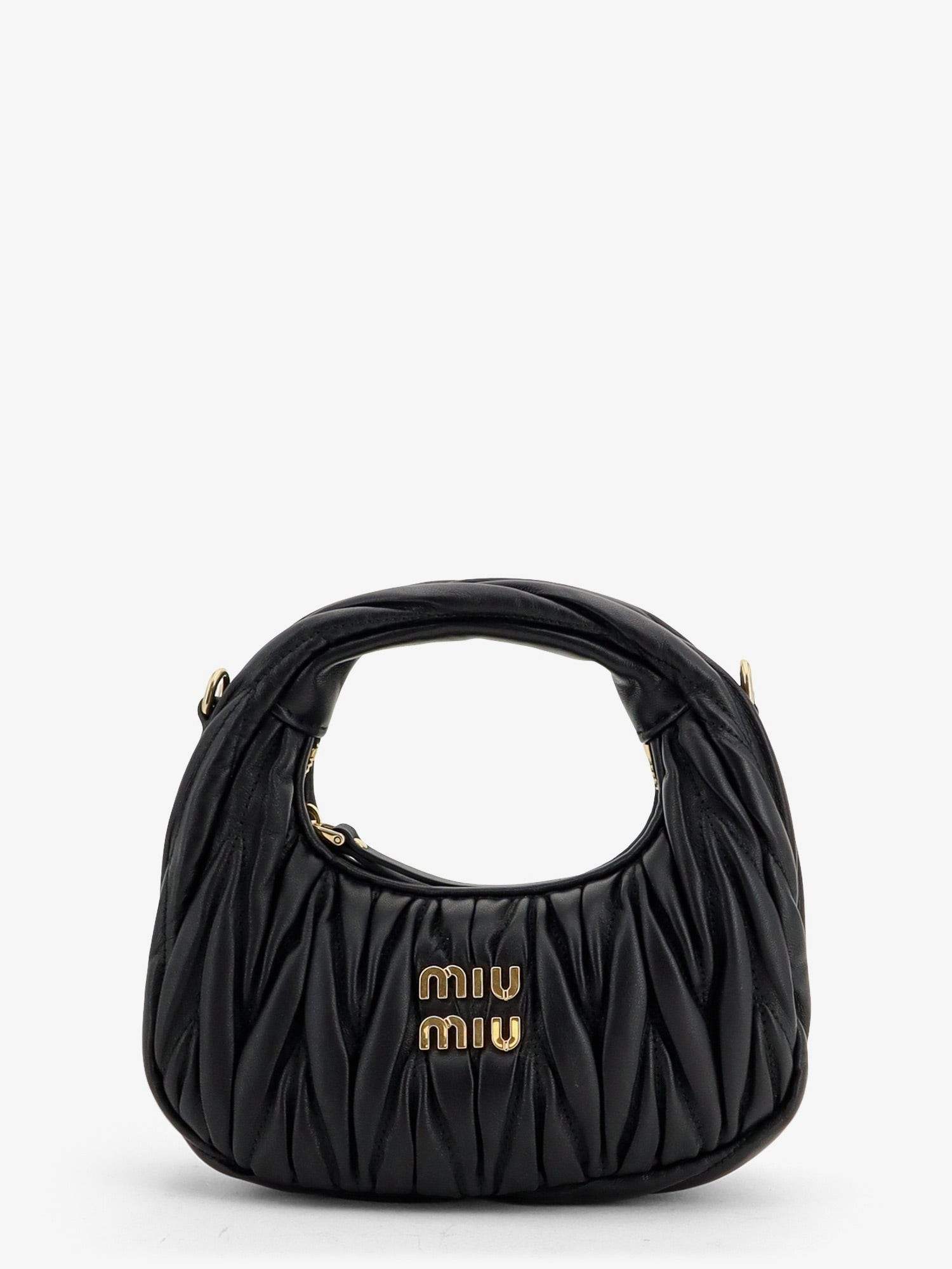 Miu Miu Wander Matelassé Leaher Mini Hobo Bag