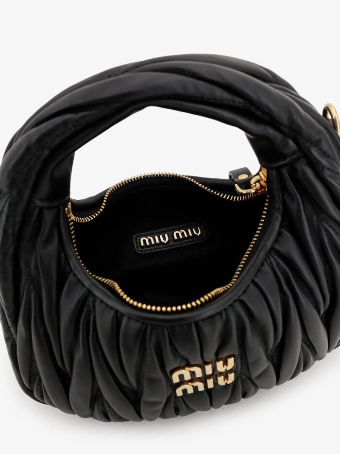Miu Miu Wander Matelassé Leaher Mini Hobo Bag