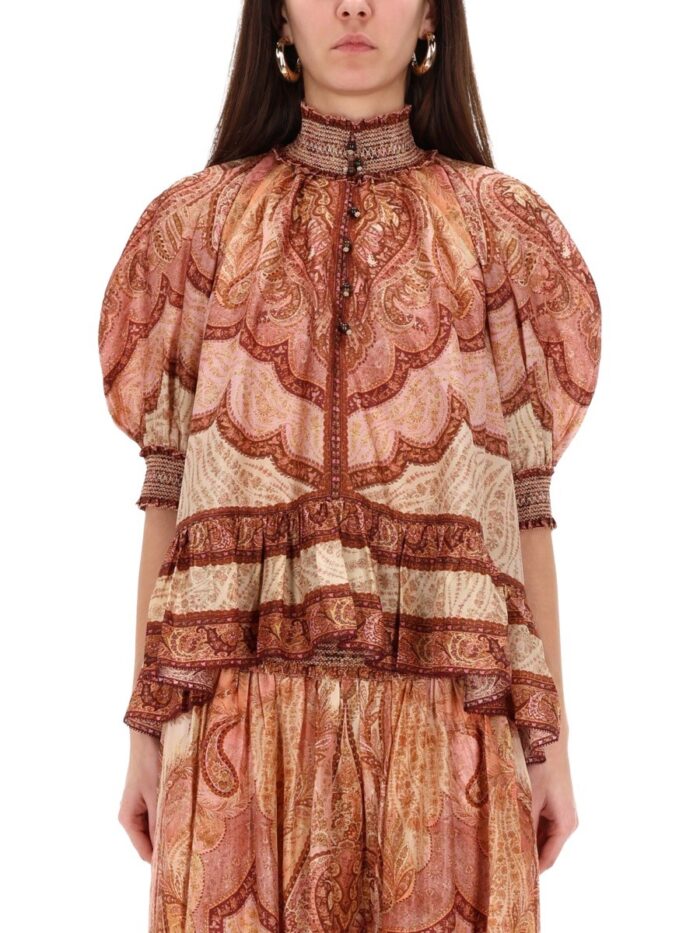 Zimmermann "wanderlust" Ruffle Blouse