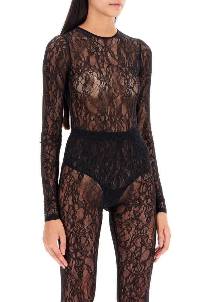 WARDROBE.NYC Lace Body Suit For