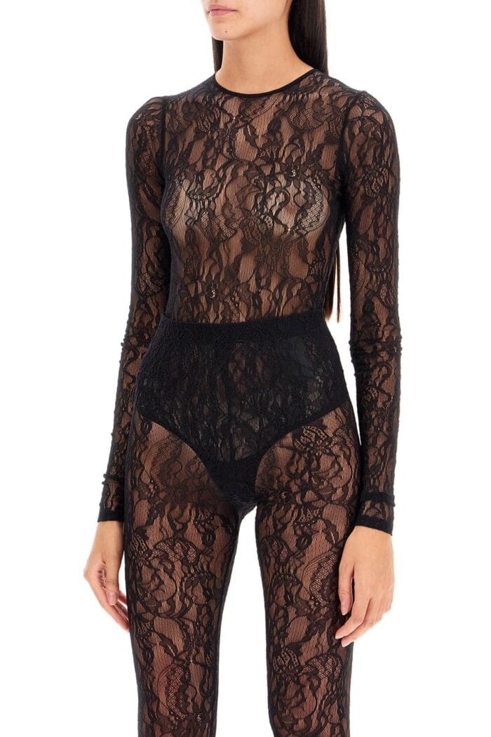 WARDROBE.NYC Lace Body Suit For