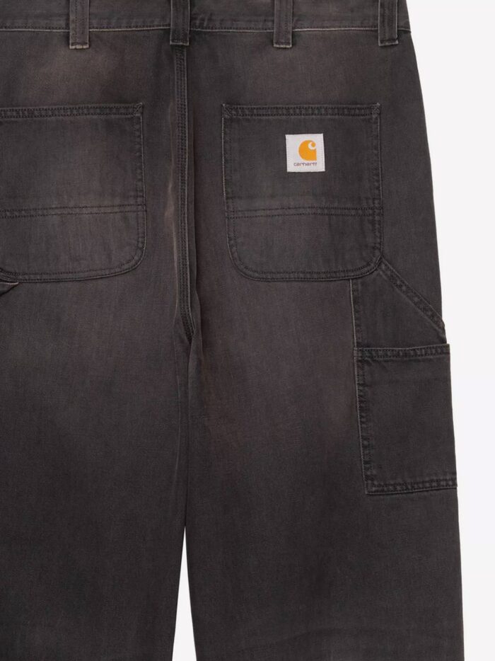Carhartt Wip Washed-out Black Denim Jeans