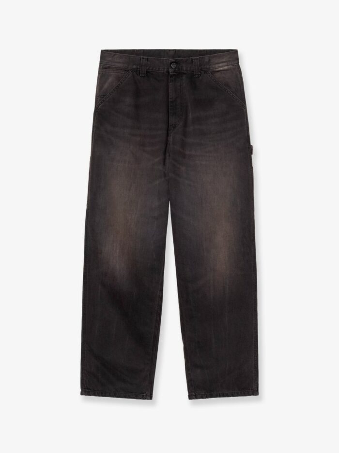 Carhartt Wip Washed-out Black Denim Jeans