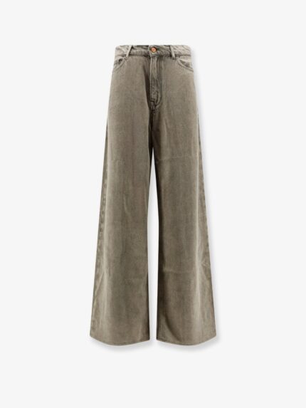 3X1 Washed-out Denim Skater Trousers