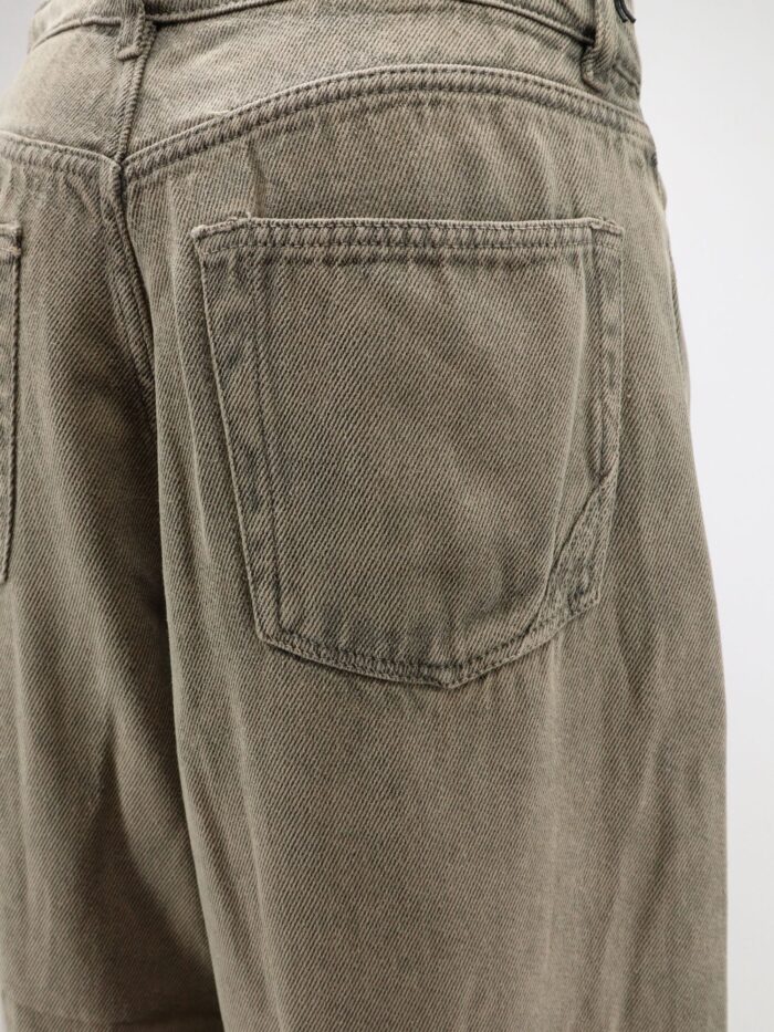 3X1 Washed-out Denim Skater Trousers