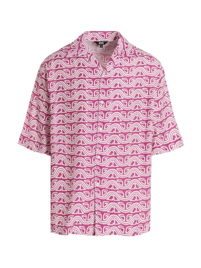 gcds 'waved logo' shirt Gcds 'Waved Logo' Shirt