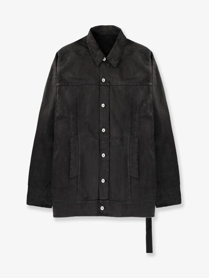 drkshdw waxed black denim jacket Drkshdw Waxed Black Denim Jacket