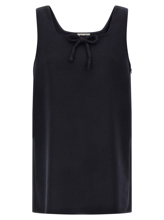 miu miu 'waxed double wool' dress Miu Miu 'Waxed Double Wool' Dress