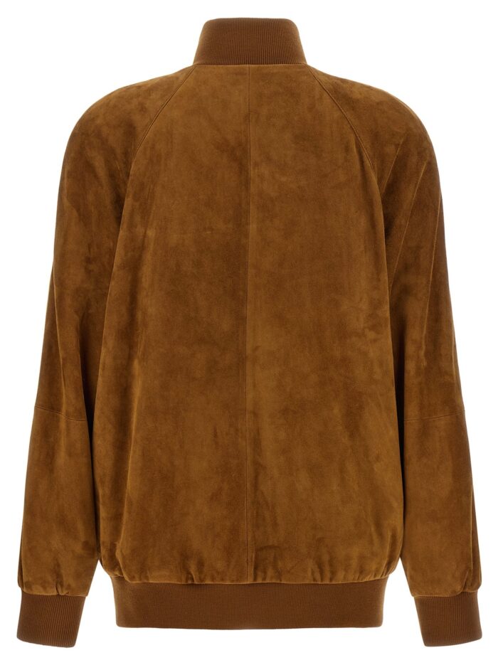 Miu Miu Waxed Suede Bomber Jacket