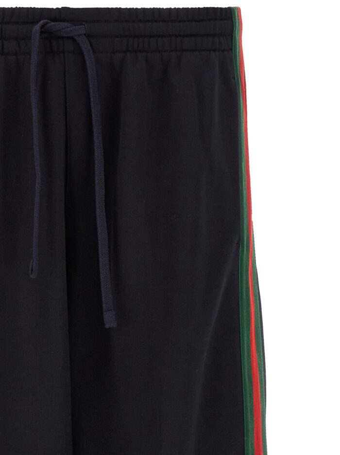 Gucci 'Web' Cotton And Silk Joggers