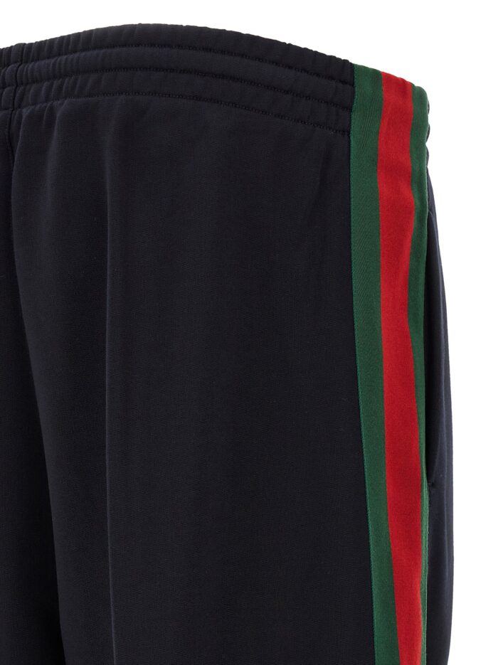 Gucci 'Web' Cotton And Silk Joggers