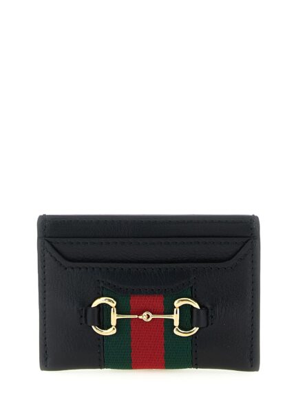 'Web Horsebit Gucci' Card Holder